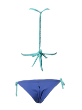Load image into Gallery viewer, SAL cueca  biquini- Azul chrome + azul água