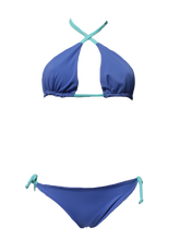 Load image into Gallery viewer, SAL cueca  biquini- Azul chrome + azul água