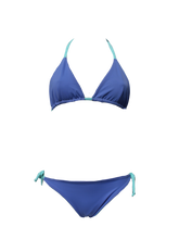 Load image into Gallery viewer, SAL cueca  biquini- Azul chrome + azul água