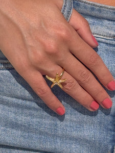 Anel STARFISH dourado