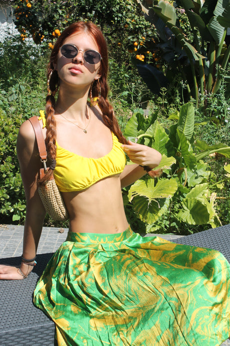 Top HUKA  biquíni - amarelo