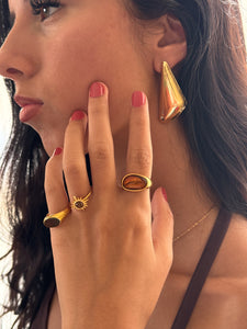 Anel ÂMBAR dourado