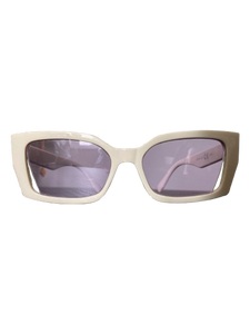 Óculos LS1904 Branco lente lilás