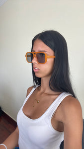Óculos S8068 Laranja lente verde