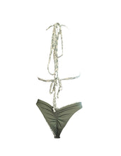 Load image into Gallery viewer, Cueca ECHO SCRUNCHY biquíni - SAGE RAINBOW | Verde Militar