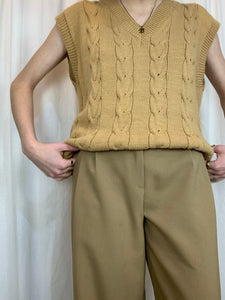 NO DOUBT trousers - calças UR brand (light beige / bege claro )