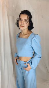 DIANA top • baby blue