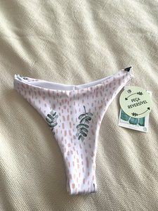 Cueca ECHO cut biquíni - Bay leaf | branco
