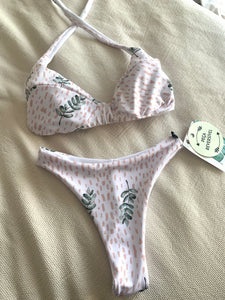 Cueca ECHO cut biquíni - Bay leaf | branco